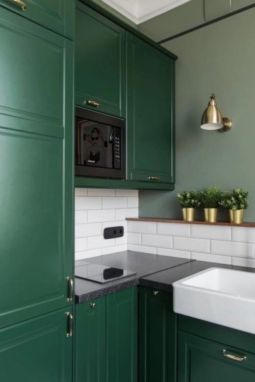 С зеленой кухней я уж точно не прогадал. 03
