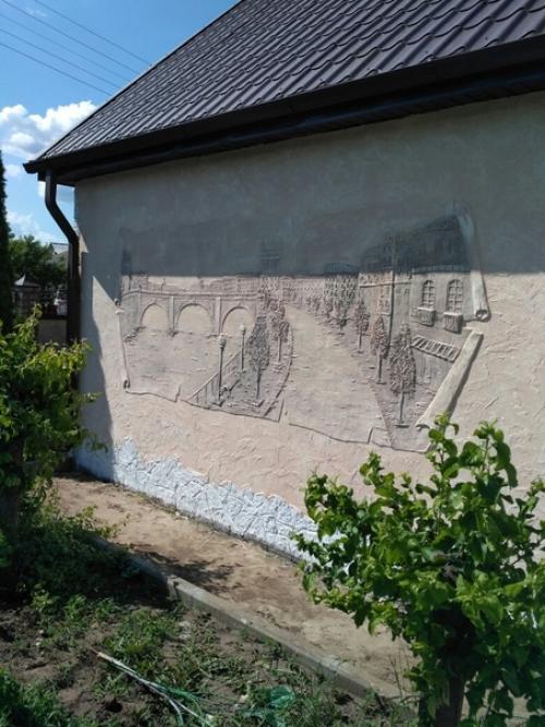 Моя работы на фасаде дома. 03