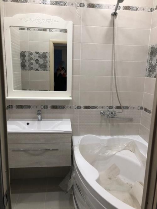 Преобразили свою ванную комнату. 04