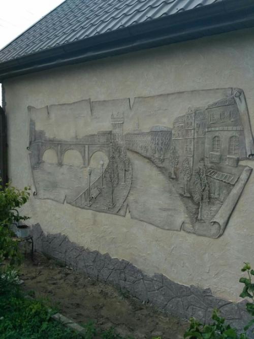 Моя работы на фасаде дома. 01