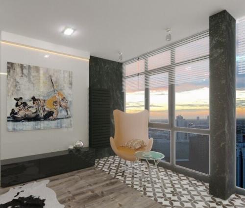 Дизайн моей квартиры студии, которая некогда была двухкомнатной квартирой. 04