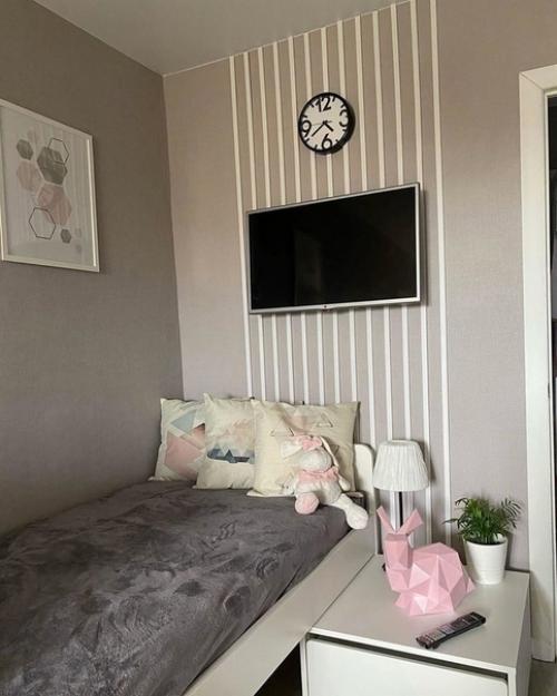 Как просто и красиво спрятать провода от телевизора, прикреплённого на стену. 02