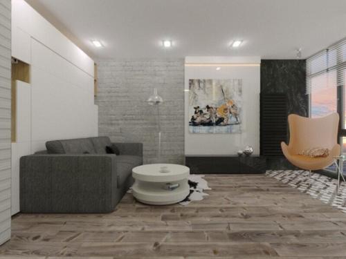 Дизайн моей квартиры студии, которая некогда была двухкомнатной квартирой. 02