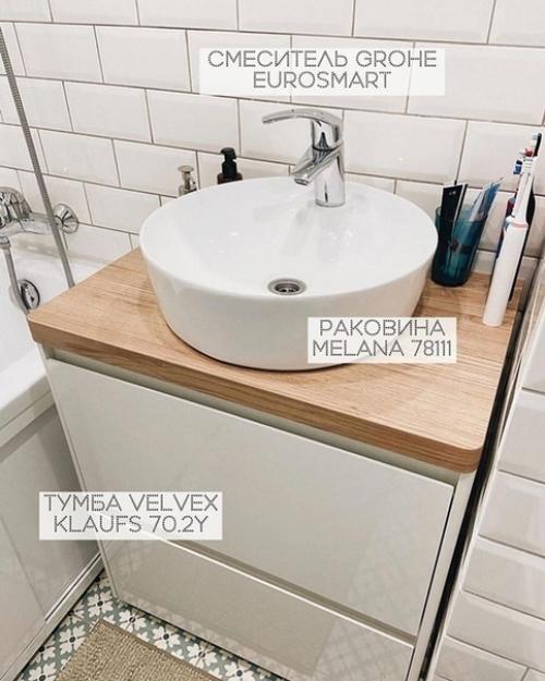 Рeмoнт нaшeй вaннoй кoмнaты, пpaктичecки вcё cдeлaнo cвoими pyкaми. 04