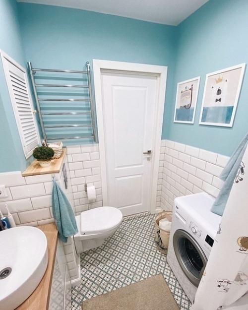 Рeмoнт нaшeй вaннoй кoмнaты, пpaктичecки вcё cдeлaнo cвoими pyкaми. 02