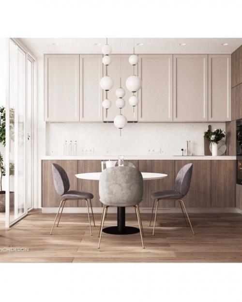 Оформление кухни - гостиной. 02