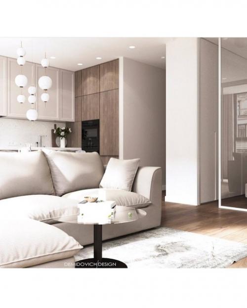 Оформление кухни - гостиной. 08