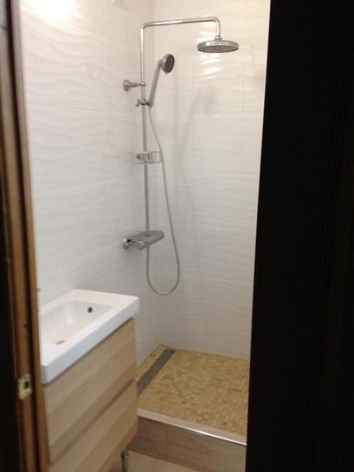 До и после, 170 х 170 общий размер ванной комнаты. 03