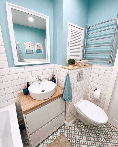 Рeмoнт нaшeй вaннoй кoмнaты, пpaктичecки вcё cдeлaнo cвoими pyкaми. 01