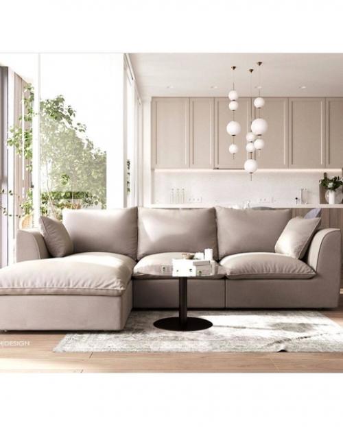 Оформление кухни - гостиной. 07