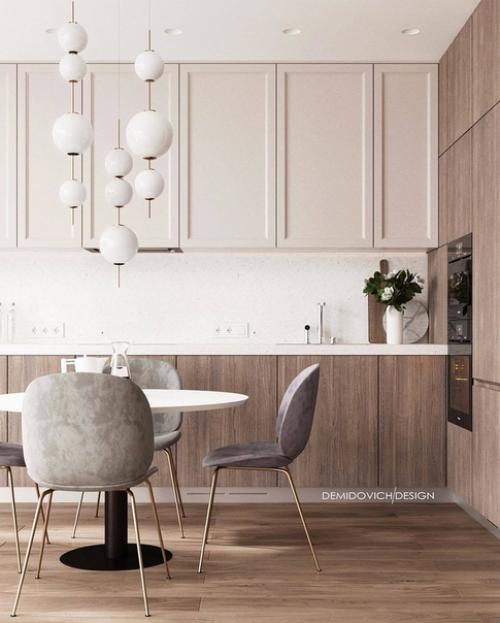 Оформление кухни - гостиной. 04