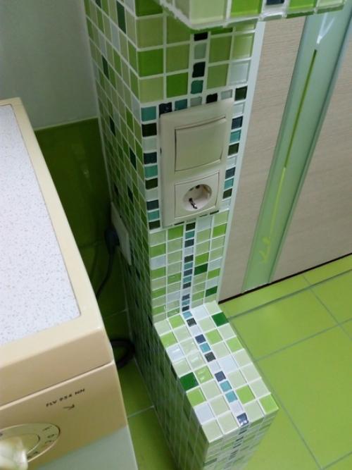 Оформили ванную комнату таким вот образом. 08