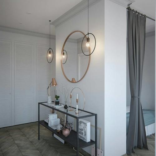 Зонирование в однокомнатной квартиры. 06