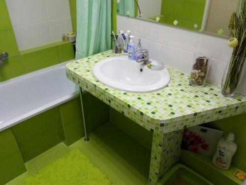 Оформили ванную комнату таким вот образом. 03