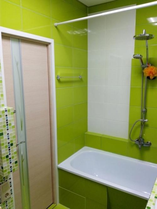 Оформили ванную комнату таким вот образом. 01