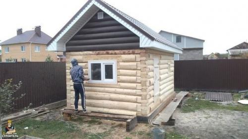 Всегда мечтал о своей бане и вот наконец сделал себе на участке. 04