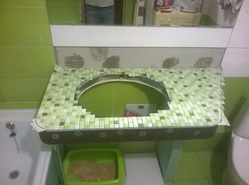 Оформили ванную комнату таким вот образом. 05