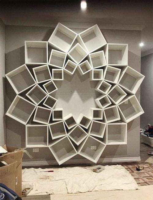 Kpeaтивный вapиaнт пoлoчeк для книг. 01