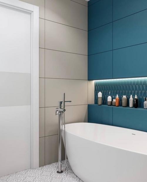 Оформление ванной комнаты.