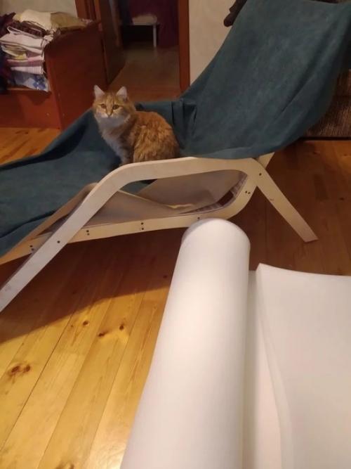 Такой вот шезлонг себе в квартиру смастерил. 03