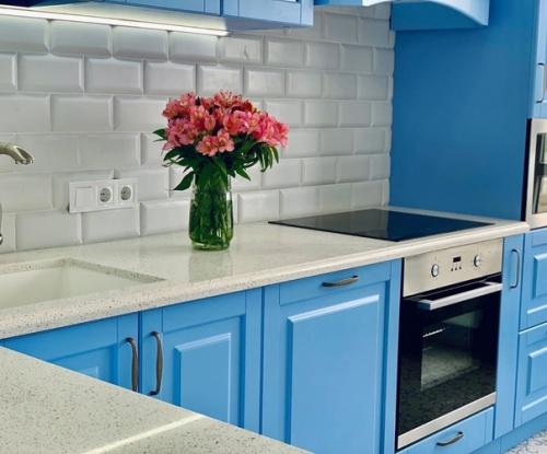 Моя кухня в небесно голубом цвете. 02