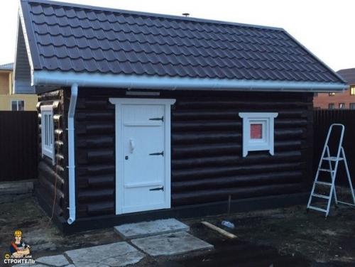 Всегда мечтал о своей бане и вот наконец сделал себе на участке.