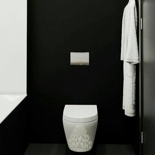 Смелое решение в дизайне ванной комнаты. 01