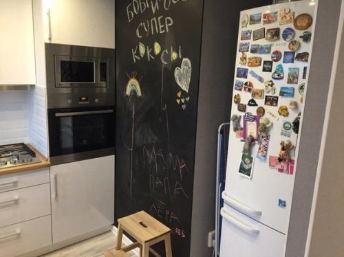 Моя кухонка, всю площадь задействовали по максимуму. 01