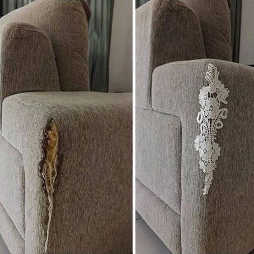 Когда в доме живут кошки, то за частую мебель подвергается нападкам и приходит в негодность. 06