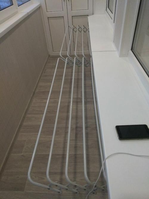 Лоджия готова!  Муж установил стеклопакет, утеплил и сделал теплый пол для комфорта. 06