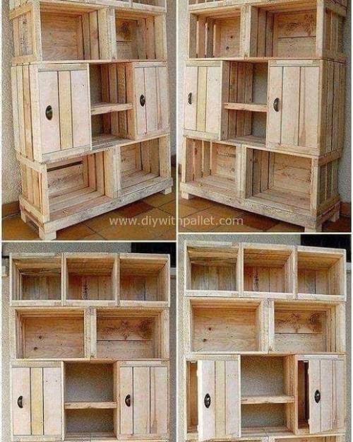 Вот вам еще несколько примеров мебели из поддонов и бакалейных ящиков. 03