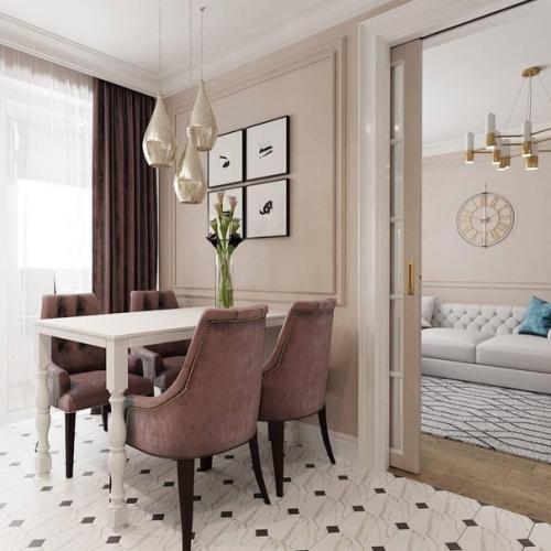 Эта однокомнатная квартира прекрасно сочетает в себе светлый, приятный дизайн с удобством. 03