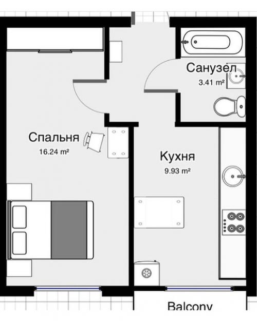 Очень приятно было бы видеть, как холодильник идеально вписывается в стиль кухни, но не хватило места. 09