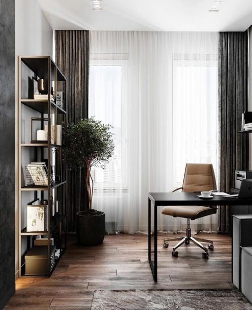 Организация комнаты для работы в своем доме - это современный и практичный способ удобства. 01