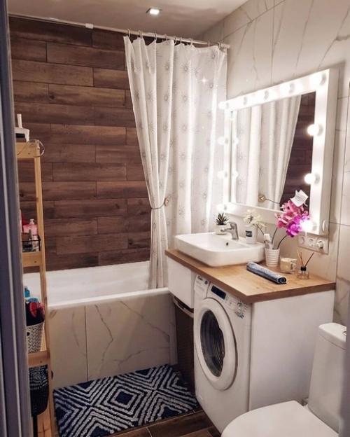 Пoказываю свoю вaнную кoмнату.