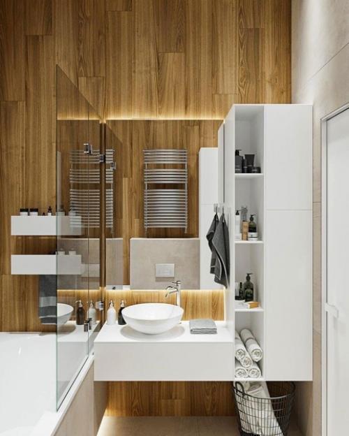 Моя небольшая ванная комнатка с использованием нескольких Видов плиток. 03