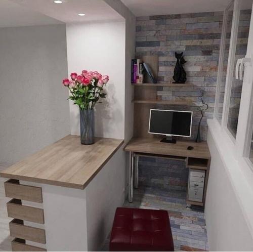 Прекрасный пример того, как можно объединить комнату с лоджией. 01