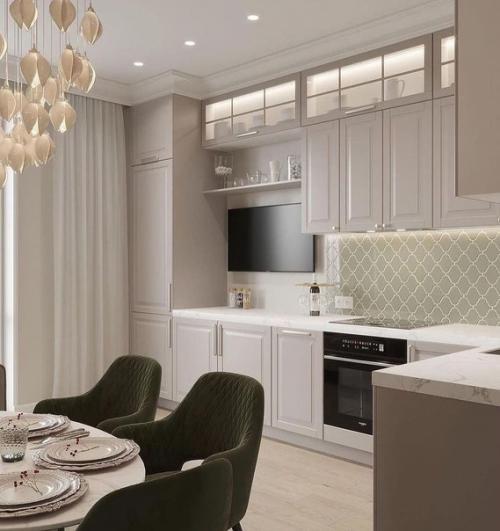 Оформление квартиры в классическом стиле, без всякого лишнего, передает максимум уюта.