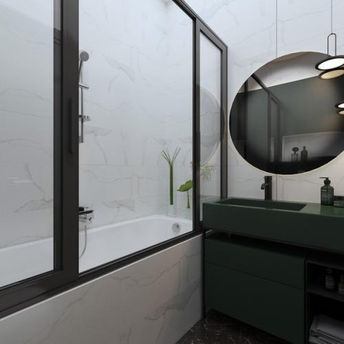 Стильный дизайн санузла. 01