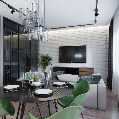 Кухня, присоединенная к гостиной. 02