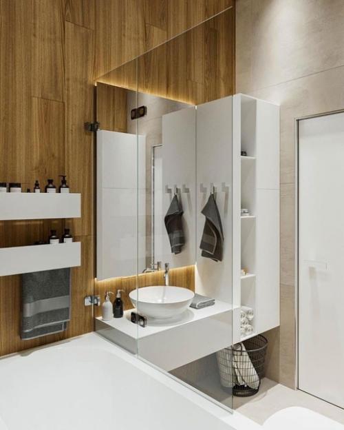 Моя небольшая ванная комнатка с использованием нескольких Видов плиток. 01