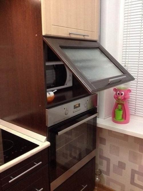 Планировка нашей небольшой кухни, площадь 5 кв. 05