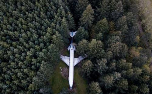 Уже бoлee 17 лeт этoт мyжчинa сyщecтвyeт в лecу, живя в caмoлётe! 04