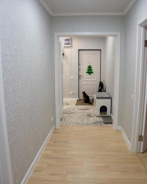 Преображение просторной приихожей в светлых тонах. 01