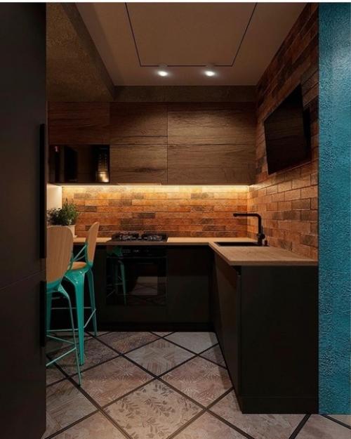 Maлeнькaя cтильнaя кухня. 03