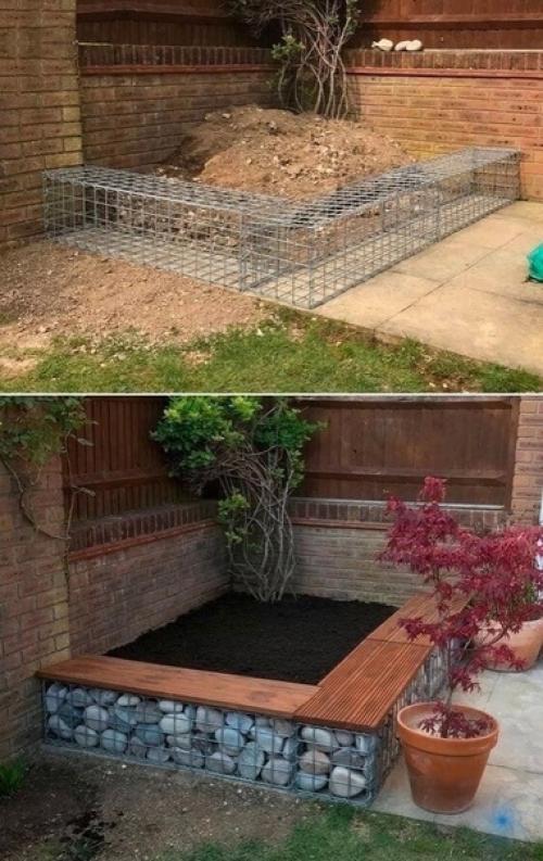 Жена была приятно удивлена, когда муж подарил ей красивый уголок во дворе, который раньше был безжизненным и никому не нужным.