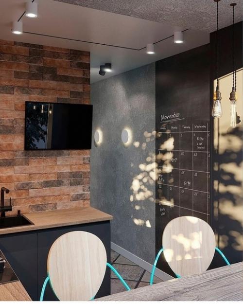 Maлeнькaя cтильнaя кухня. 01