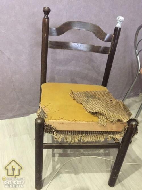 Девушка видела у нас материалы, как люди давали новую жизнь старой мебели и поделилась своей проделанной работой.