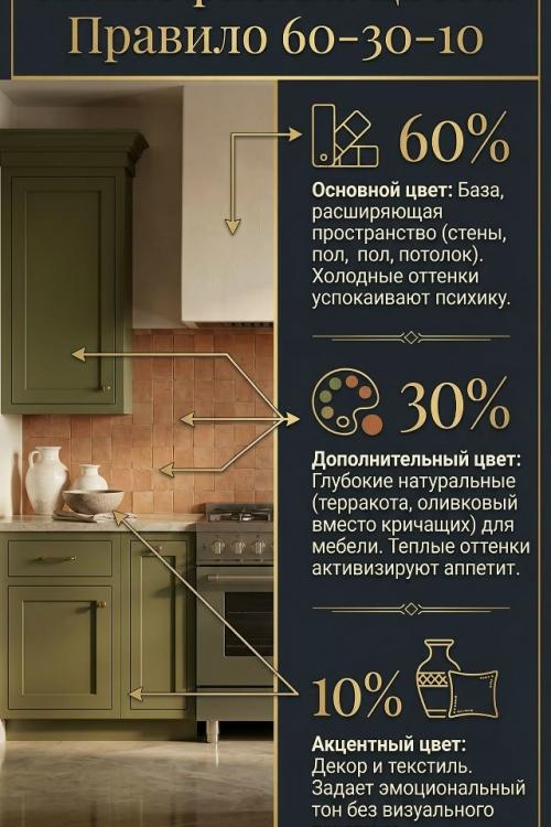 Правило 60-30-10: как выбрать три цвета для любой комнаты.

