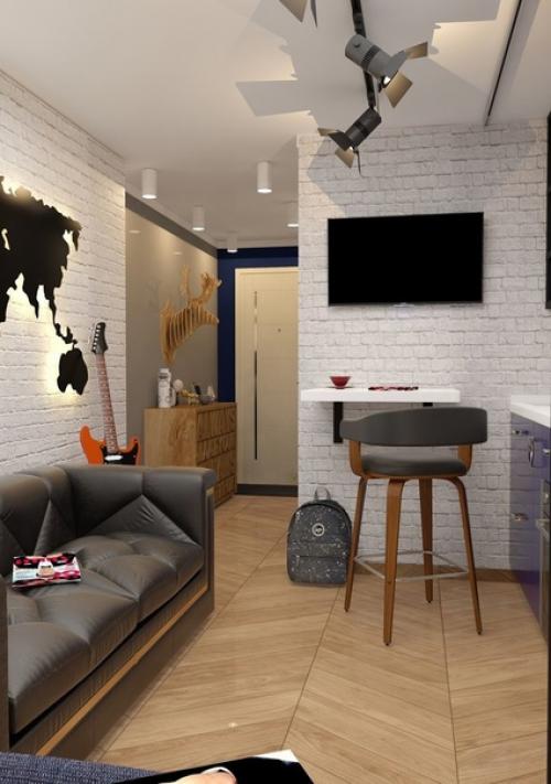 Таким образом, если у вас небольшая студия в пределах 21 кв. 06